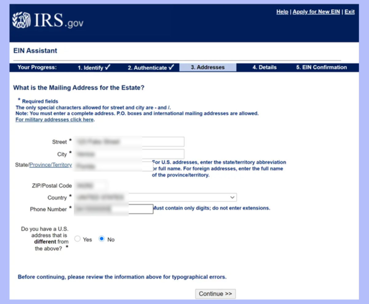 How to get an EIN number for an estate (step-by-step)